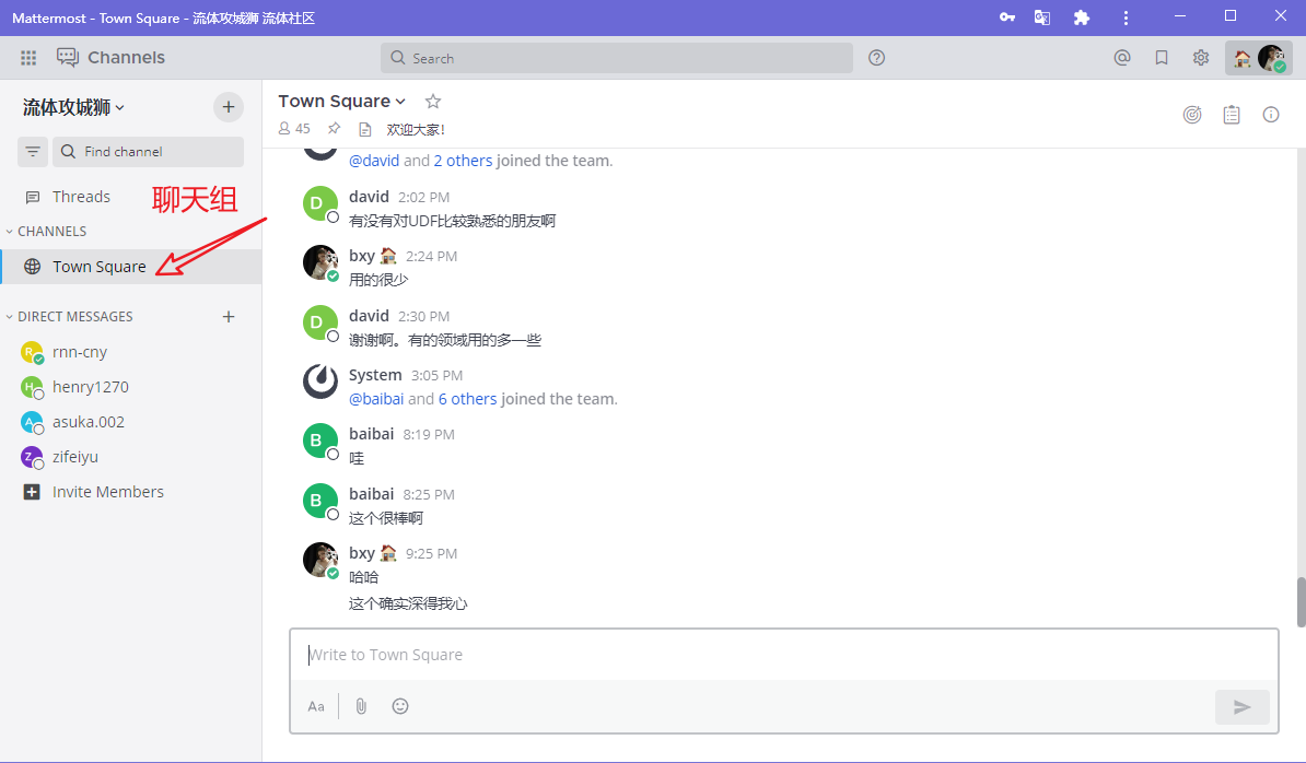 网站公共交流群组